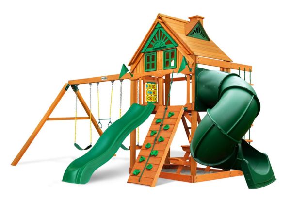 Gorilla Playsets Mountaineer Treehouse  w/ Amber Posts