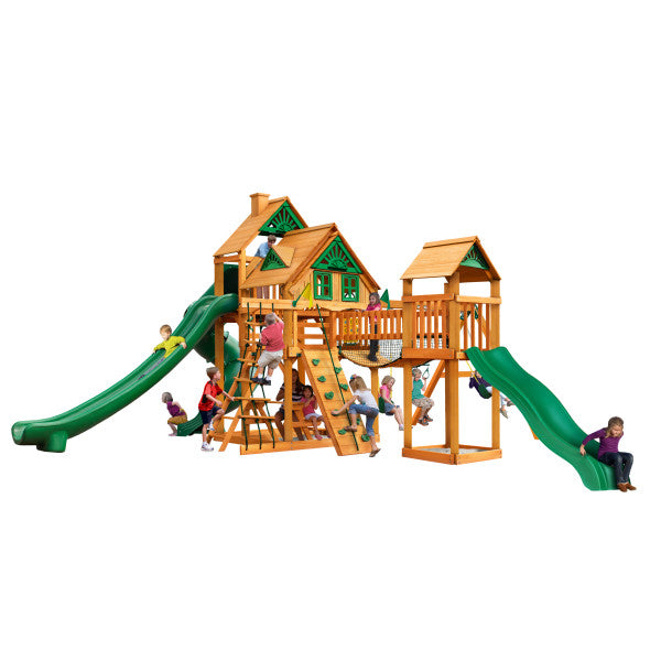 Gorilla Playsets Treasure Trove II Treehouse  w/ Amber Posts