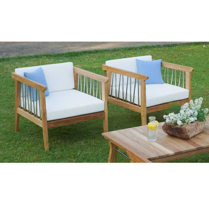 ROSSIO - ICOO Teak Outdoor Converation Set for 5 Person