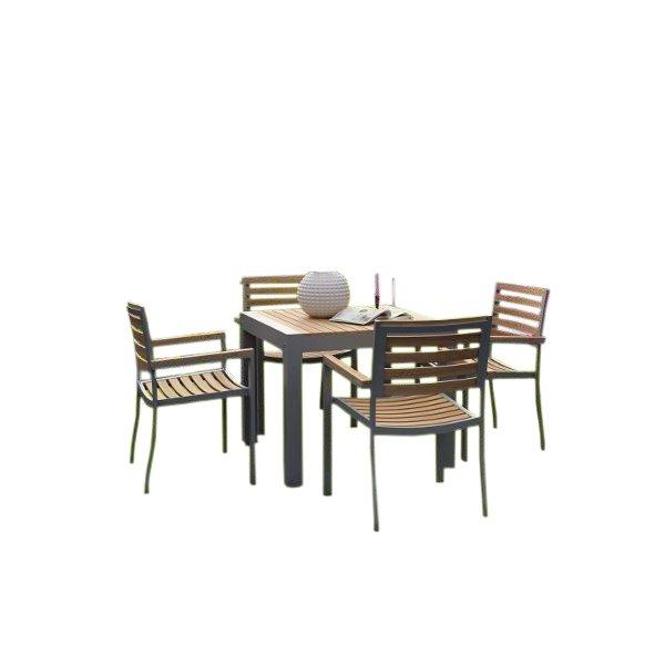 Anderson Teak Seville 5-Pieces Square Dining Set