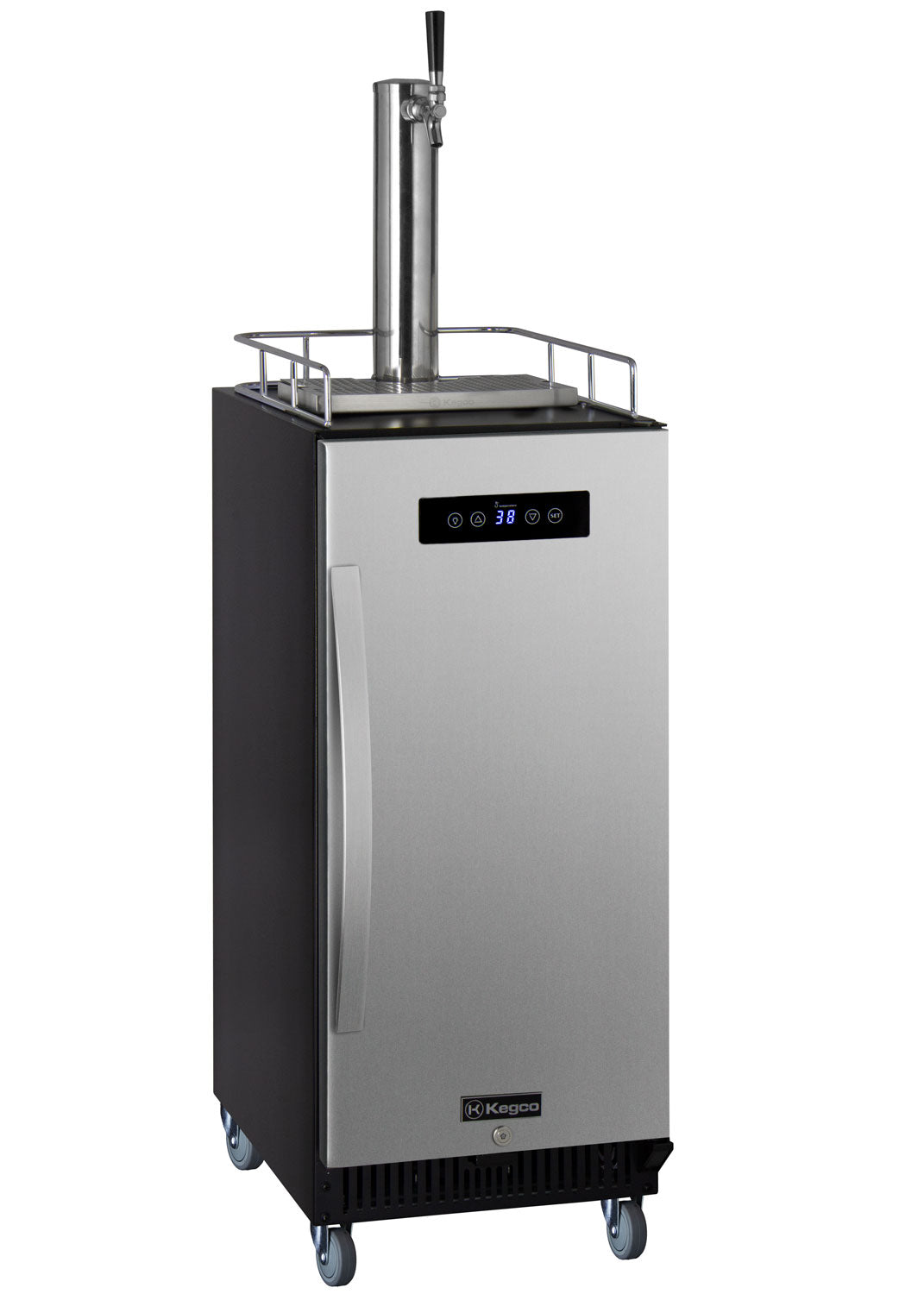 Kegco 15" Wide Cold Brew Coffee Single Tap Stainless Steel Commercial Kegerator