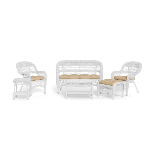 Tortuga Outdoor Portside 6Pc Seating Set - WHITE - Sand
