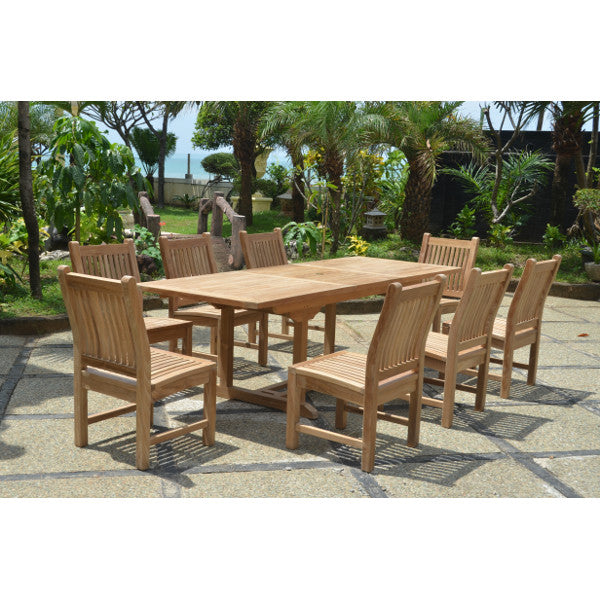 Anderson Teak Bahama Sahara 9-Pieces 8' Rectangular Dining Set