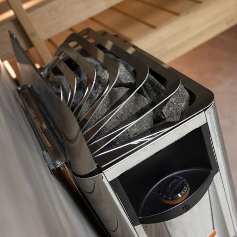 Harvia The Wall Series, 8kW, Stainless Steel Sauna Heater, 240V 1PH