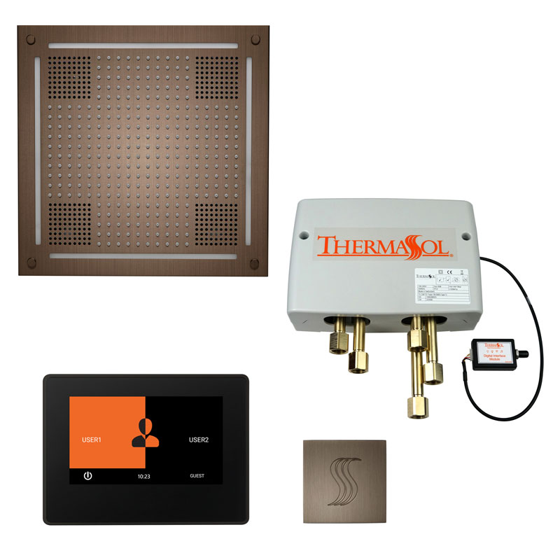 ThermaSol The Total Wellness Hydrovive Package with 7" ThermaTouch and Square