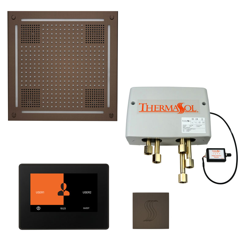 ThermaSol The Total Wellness Hydrovive Package with 7" ThermaTouch and Square