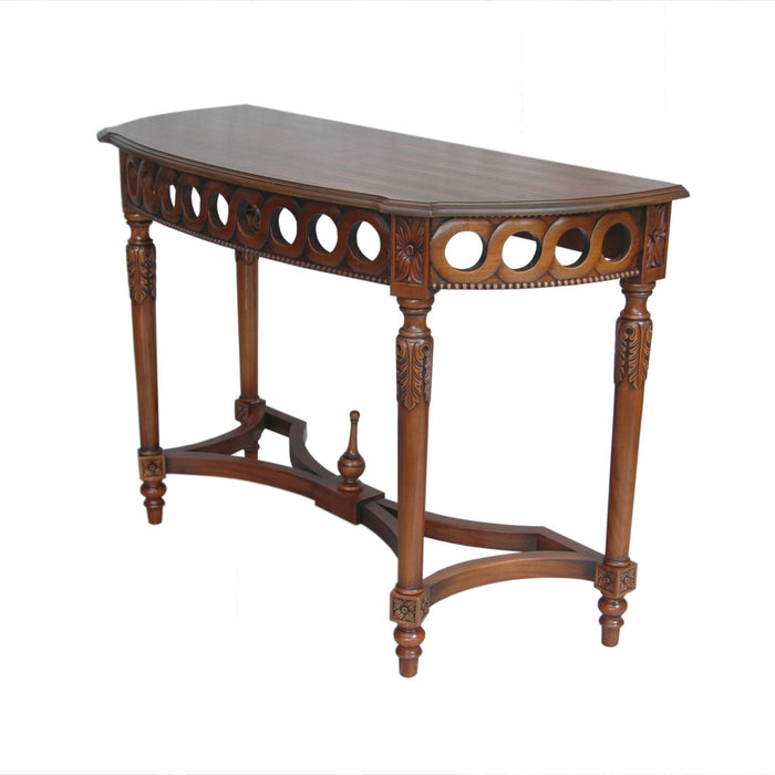 Anderson Teak Neoclassical Demilune Console