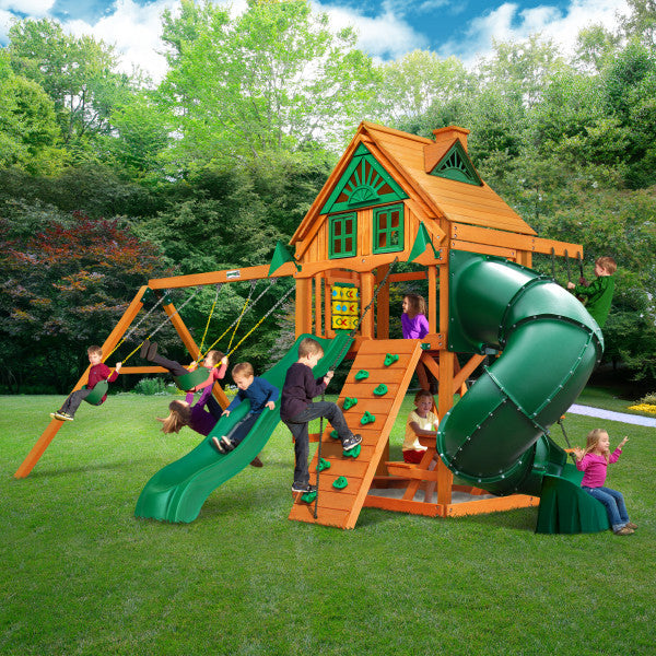 Gorilla Playsets Mountaineer Treehouse  w/ Amber Posts