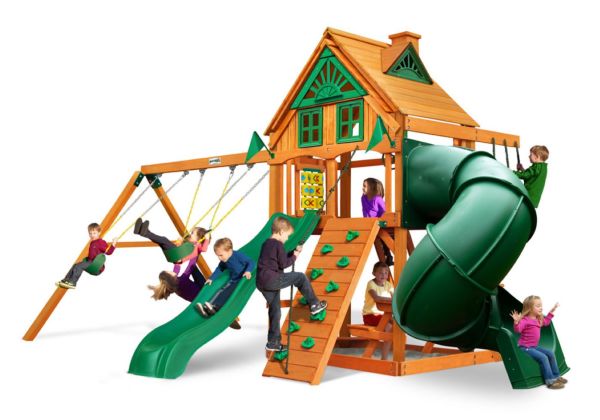 Gorilla Playsets Mountaineer Treehouse  w/ Amber Posts