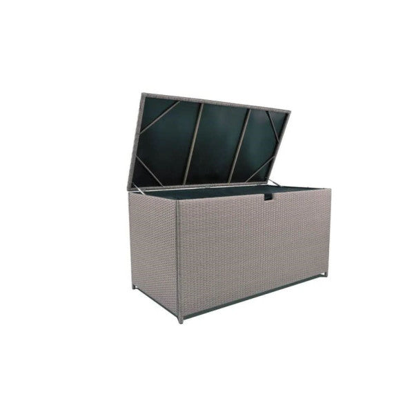 Tortuga Outdoor Large Outdoor Wicker Storage Deck Box - Sandstone