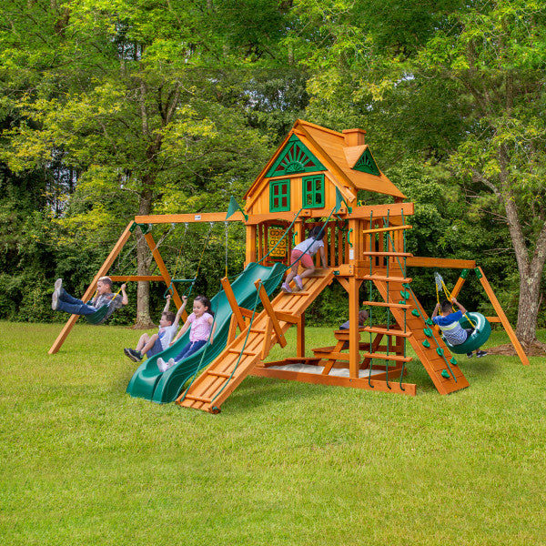 Gorilla Playsets Frontier Treehouse  w/ Amber Posts