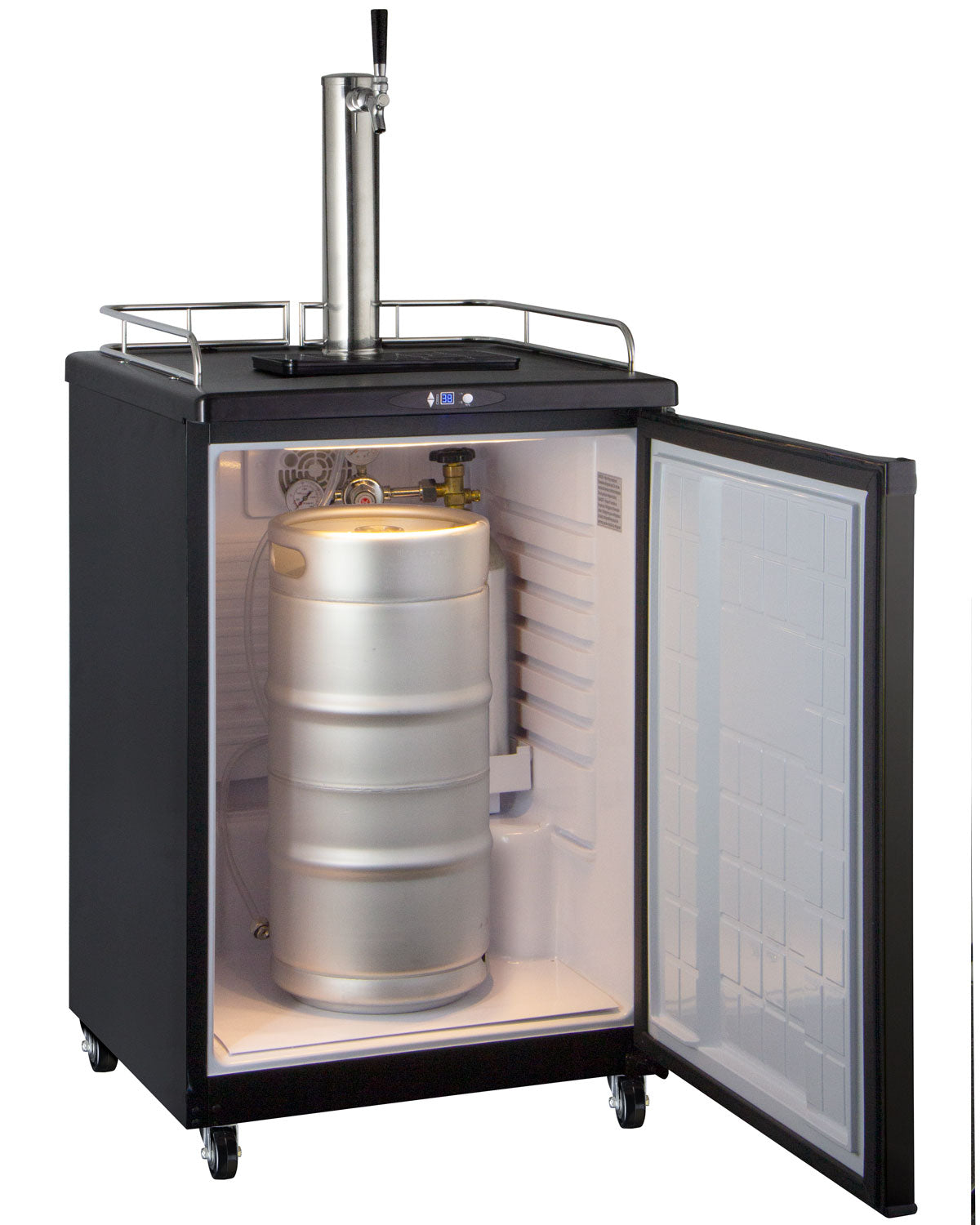 Kegco 24" Wide Cold Brew Coffee Single Tap Black Commercial/Residential Kegerator