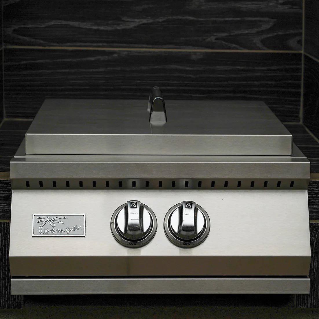 KoKoMo Grills Built-in Power Burner with Removable Grate for Wok