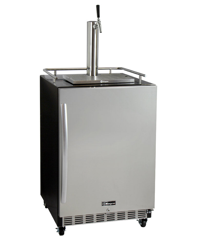 Kegco Full Size Digital Commercial Undercounter Kegerator With X-clusive Premium Direct Draw Kit