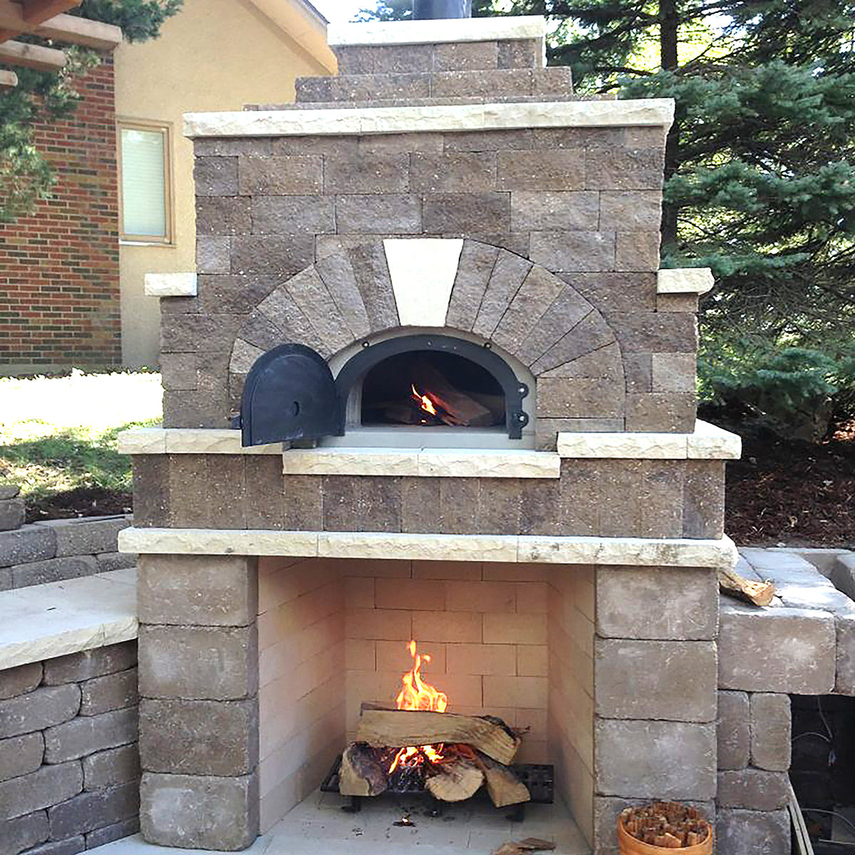 Chicago Brick Oven 500 DIY Kit | Wood Fired Pizza Oven | Flexibility Meets Affordability | 27" x 22" Cooking Surface