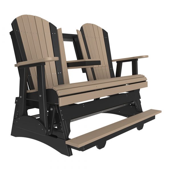 LuxCraft 5' Adirondack Balcony Glider Chair
